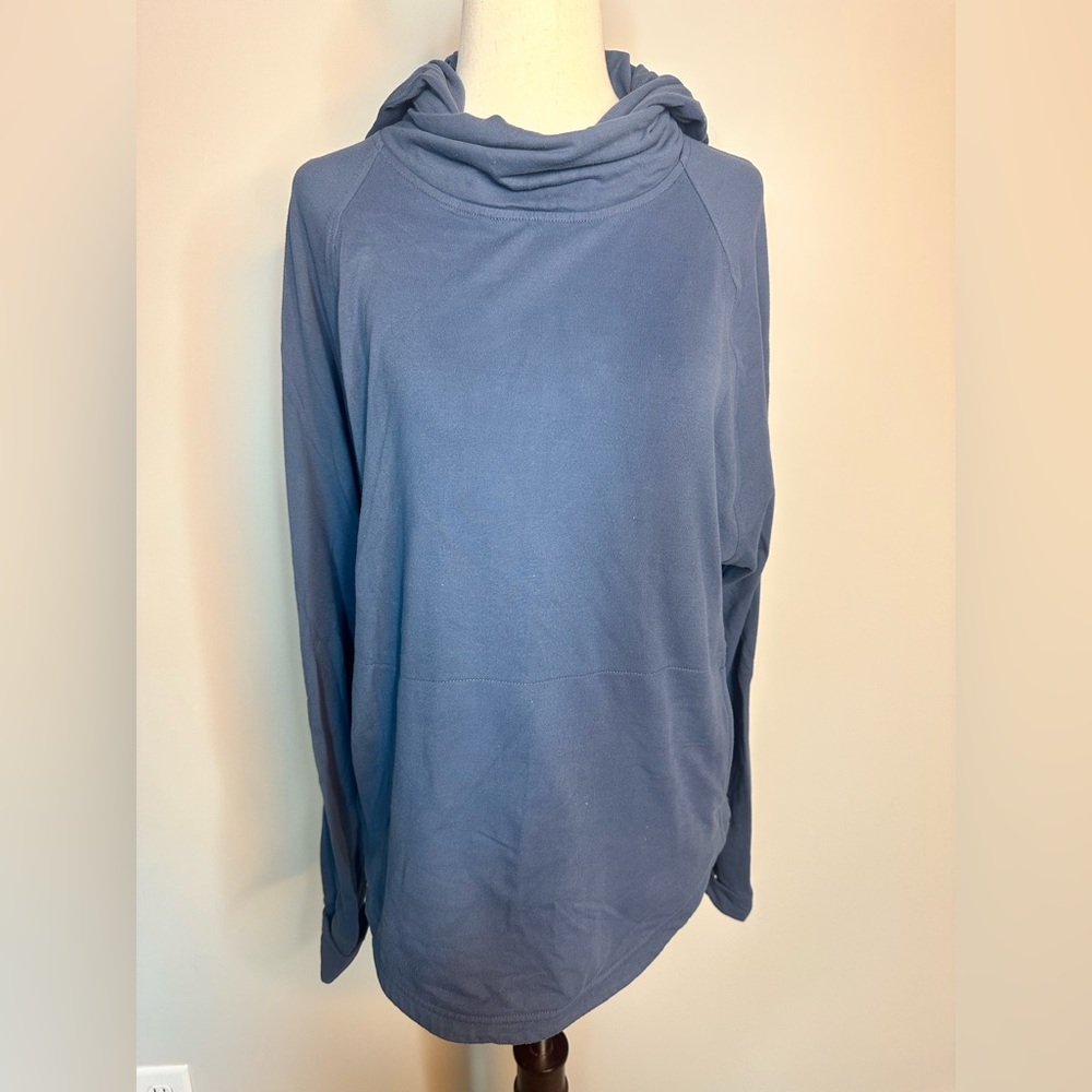 Sz 8 Lululemon Base Runner Hoodie Long Sleeve Thermal Balaclava navy blue
